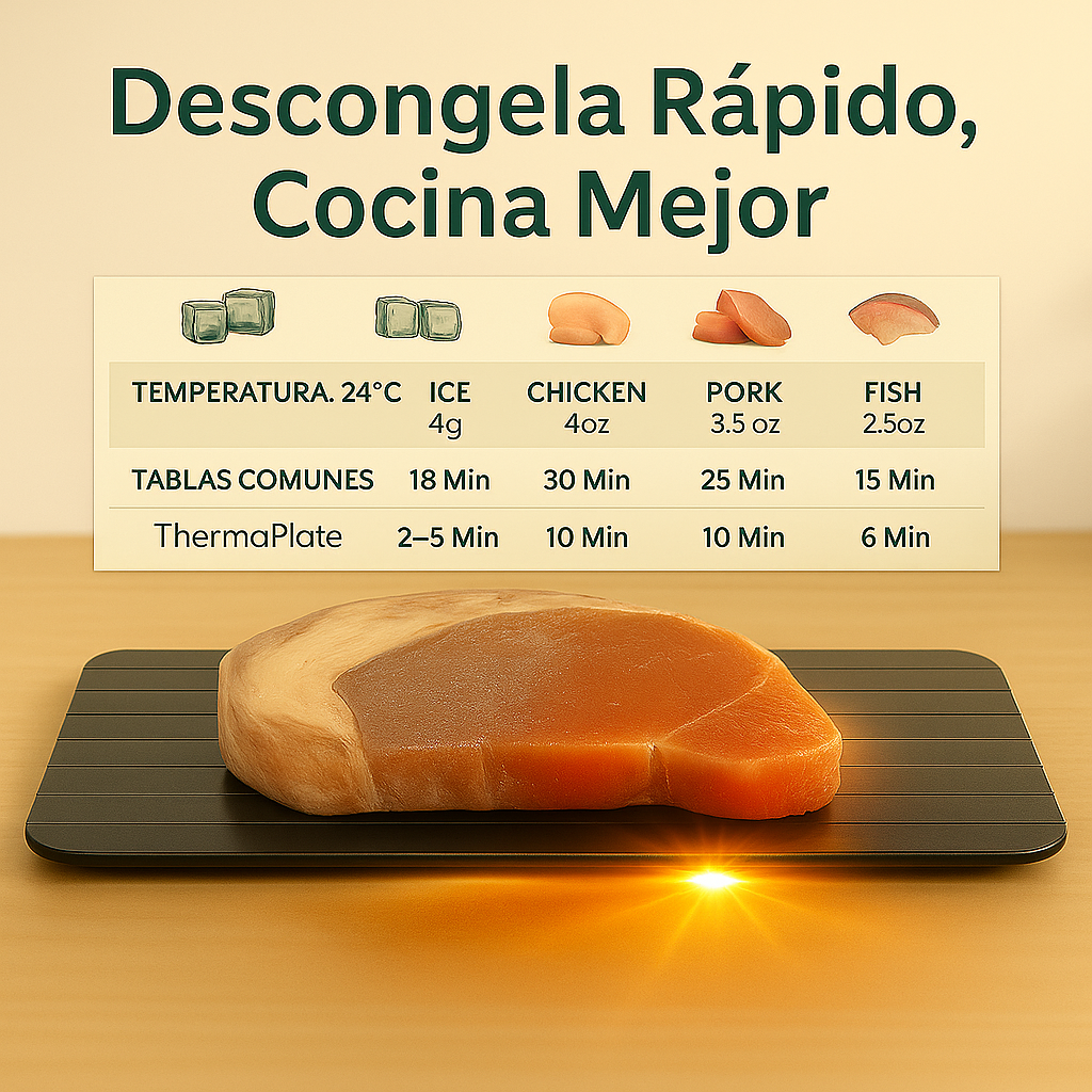 ThermaPlate – Descongela Rápido, Cocina Mejor