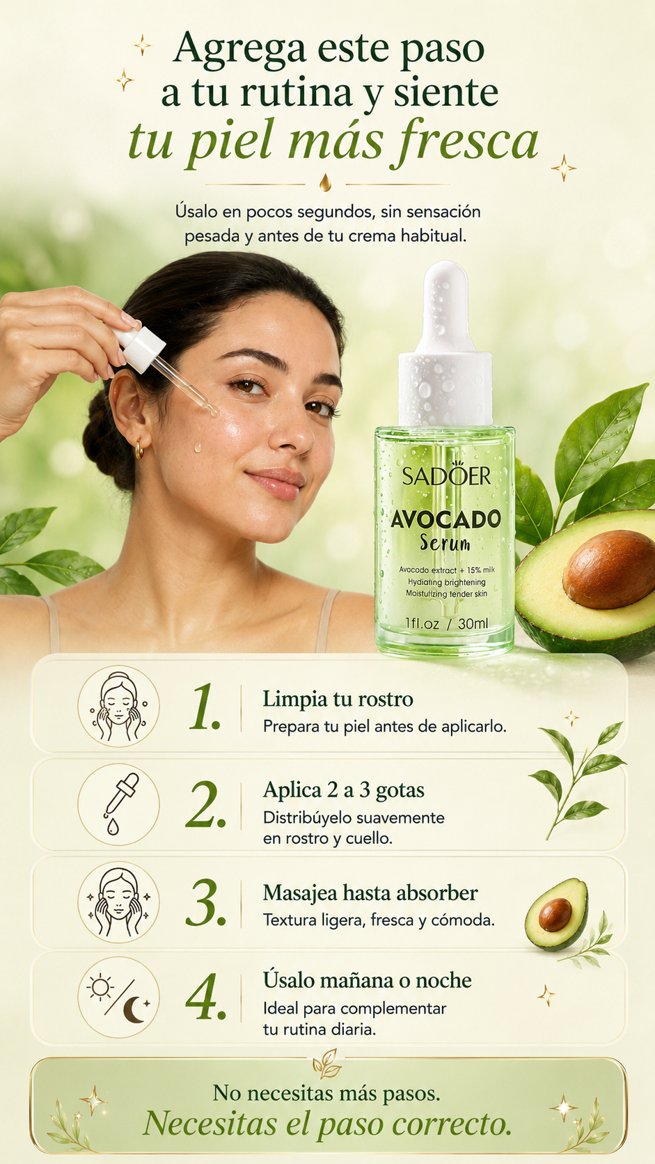 SERUM AGUACATE SADOER SD-17437 *30ML*